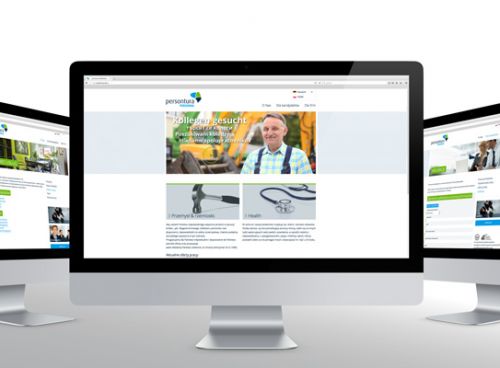 Website von Personaldienstleister erstrahlt in starken Farben