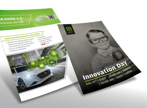 Informative Plakate zum Innovation Day im Juli 2016