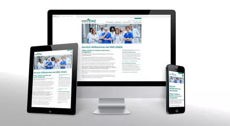 Website mit Jobbörse für Me­di­zin und Gesundheitswesen