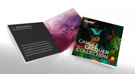 Booklet „Candle Lacquer Col­lection“ als kleine Inspiration