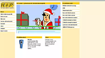 Weihnachtliche Flash-Animation für den Internetauftritt