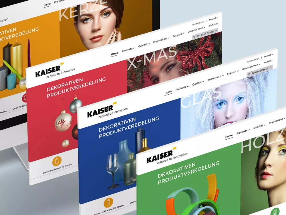 Neugestaltung der Website kaiser-lacke.de